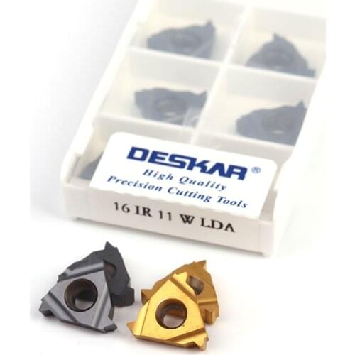 DESKAR 16ER 16IR 8W 9W 10W 11W 12W 14W 16W 18W 19W 20W 24W LDA LDC P.M.K. Thread Insert CNC Lathe Tool Cutting Tool