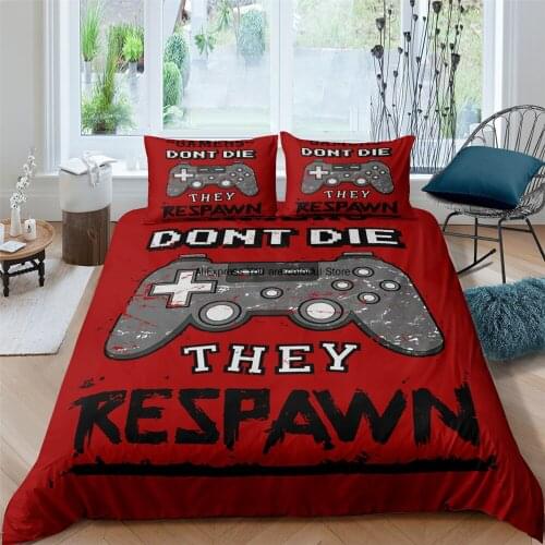 Gamepad Player Gamer Game 2/3PCS Duvet Cover Set Quilt Covers 3D Bedding Set Pillow Case Microfiber Bed Single Double King Size
