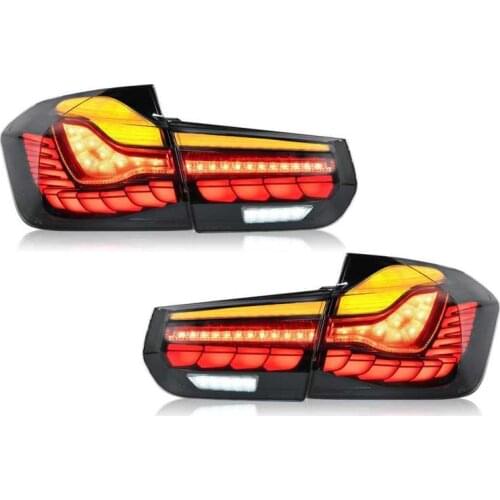Car accessories car styling For M4 GTS Design Smoked Dynamic Tail Lights with Sequential Turn Signal Fit for 3 Series