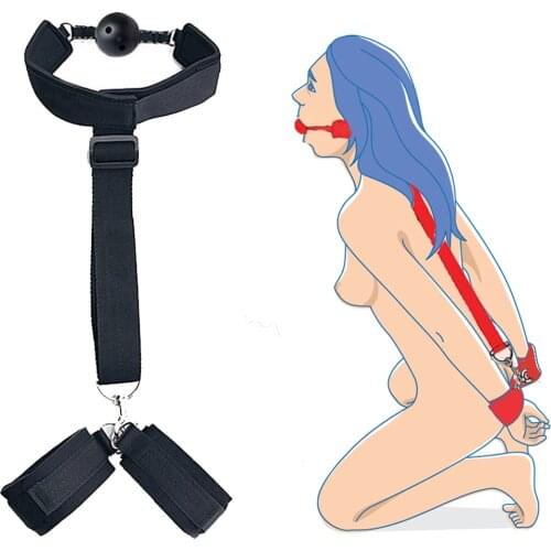 BDSM Exotic Accessories Handcuffs Gags Mouth Bonadge Gear Adult Sex Toys For Women Harness Chastity Intimate Goods Sex Games
