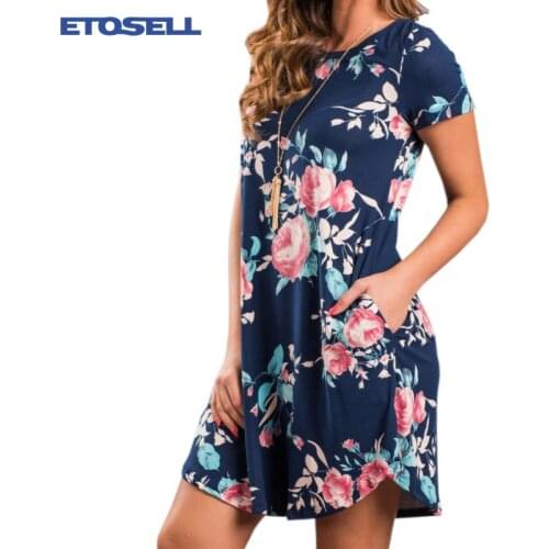 ETOSELL Summer Dresses With Print
