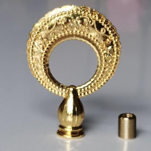 WOERFU 2-Pack Circle Moon Style Lamp Finial