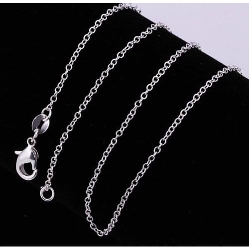 18/24inch Minimalist Silver Plated Necklace Chain DIY Jewelry Making Accessory