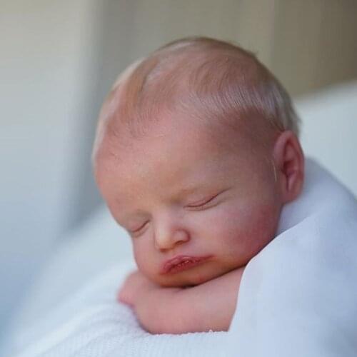 ADFO Reborn Kits 20 Inches Rosalie Painted Reborn Baby Dolls Realistic Handmade Vinyl Silicone DIY Unassembled Kits Collectibles