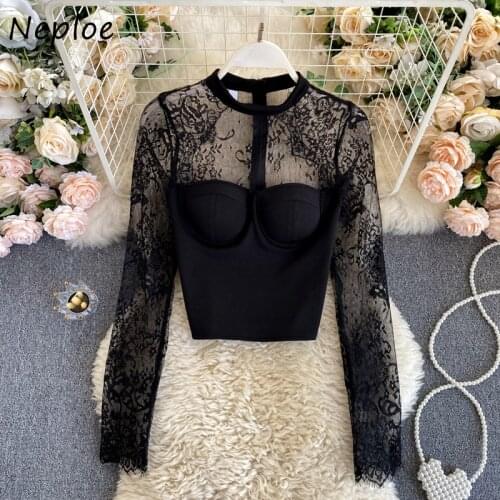 Вечерние блузки Neploe China At AliExpress