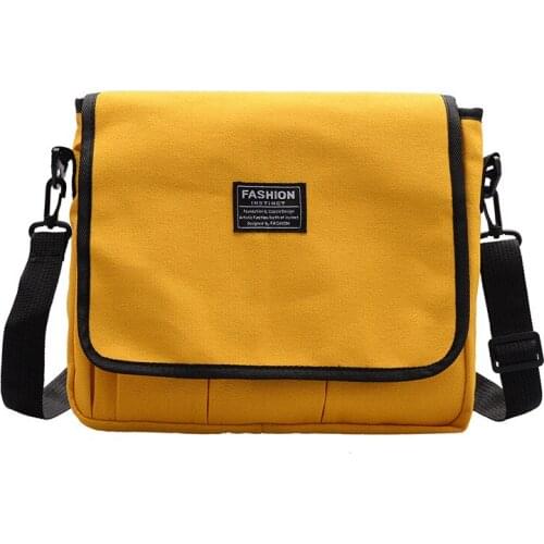 Newhotstacy Bag 07172021 Ladies Canvas bag single shoulder bag large college students schoolbag Messenger Bag