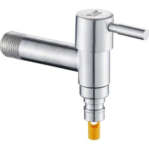 New Stainless Steel Washing Machine Mop Pool Faucet Thickened Universal Extension Faucet Anti-dropping Water Stop Valve H8237