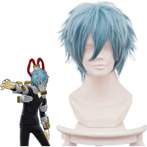 My Hero Gym Tomura Shigaraki Wig Short Cosplay Costume Boku No Hero Gym Heat Resistant Synthetic Hair Wigs
