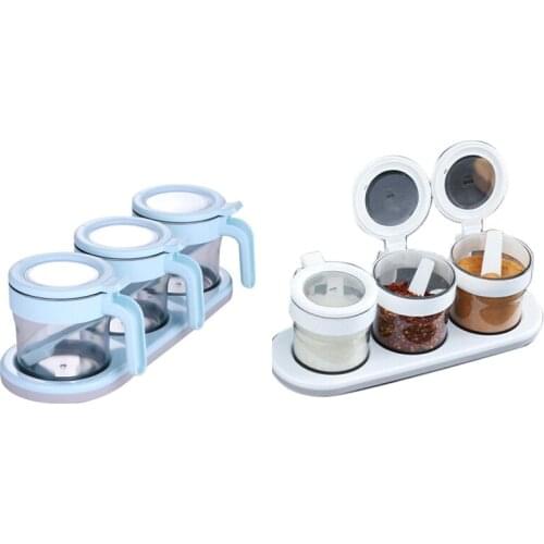 Plastic Seasoning Box Seasoning Container Seasoning Transparent PP Kitchen Seasoning Bottle Storage Box