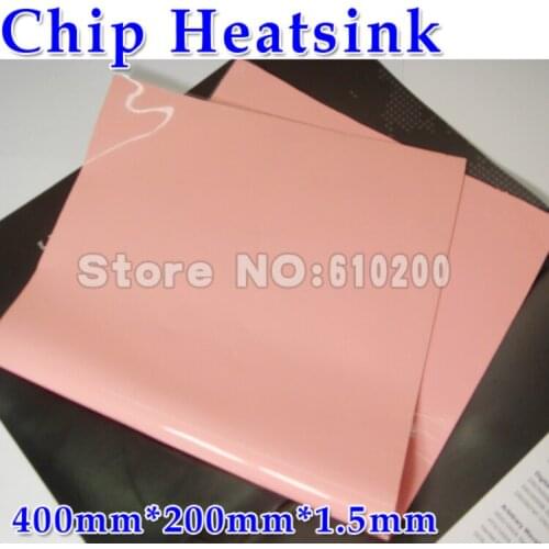 400*200*1.5mm Pink Silicone Thermal Pad Cooling Pads For CPU GPU VGA Chip Heatsink High Thermal Conductivity 3.8w/m.K