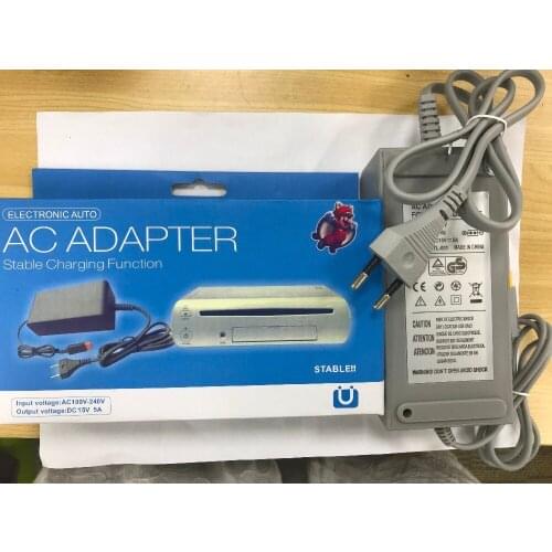 EU/US Plug AC adapter power supply for WIIU WII-U console Host charger 100V-240V
