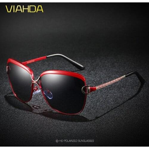 Женские солнцезащитные зеркальные очки VIAHDA China At AliExpress