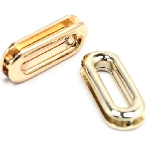 Gold zinc alloy Oval screws on Eyelet Grommets 1 1/4 inch ( 3.2cm ) inner size 30pcs