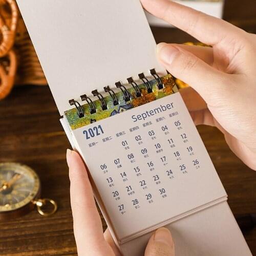1pc 2022 Mini Desk Calendar Office Of The Annual Agenda Organizer Decoration