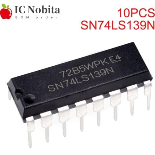 10PCS SN74LS139N DIP-16 HD74LS139P 74LS139 DIP16 SN74LS139 74LS139N New