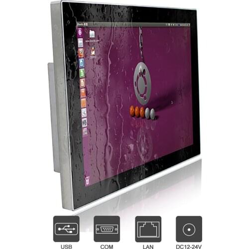15"waterproof pc IP66/IP69K industrial pc windows10/7/8 Stainless Steel J1900 LAN/USB/RS232/LAN1024X768 touch screen panel