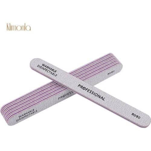 25pcs/lot Gray White Nail File Sanding Buffing Polish Double Side Nail Polishing Blocks Pedicure Manicure Nail Salon Tools