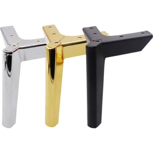 4Pcs Metal Legs for Furniture Solid Adjustable Support Feet Sofa Dressing Table Bedside TV Bathroom Cabinet Foot