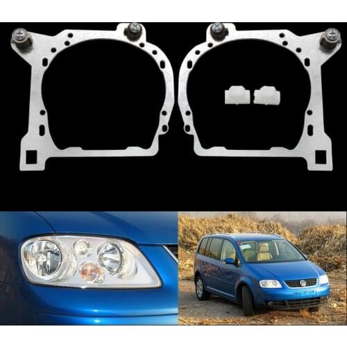 Taochis Car-Styling Retrofit adapter frame Headlight Bracket for VW Volkswagen Touran Hella 3R G5 5 Koito Q5 Projector lens