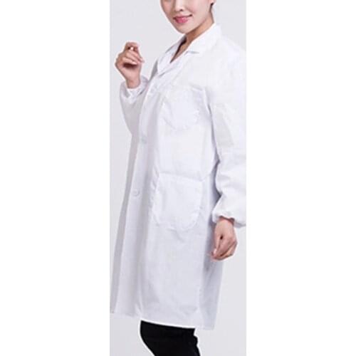 White Lab Coat Doctor Hospital Scientist School Fancy Dress Costume for Students Adults