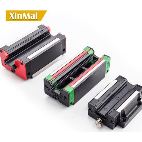 Free shipping 2PCS HGH15CA HGH20CA HGH25CA HGHslider block match use HGR15 linear guide for linear rail CNC diy parts