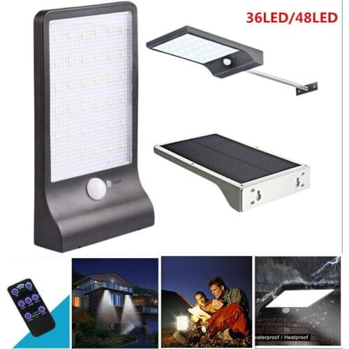 Motion Sensor Light Outdoor Solar Light PIR LED Wall Lamp Waterproof LED Solar Street Lamp Garden Patio Path Emergency Lighting