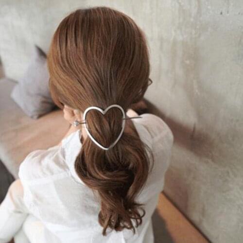 Hot Ladies Elegant Lovely Retro Love Circle Flower Hair Clasp Elegant Pins Hair Sticks Hairpins Women Hair Accessory For Female