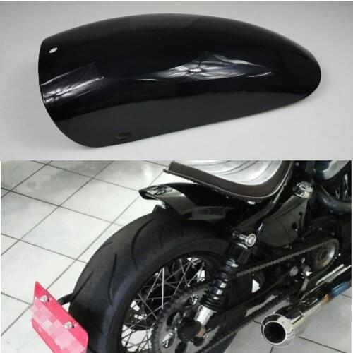 Short Flat Rear Fender Bobber Cafe Racer for Sportster Harley Davidson Iron XL 883 1200 48 72 Seventy Two Forty Eight black