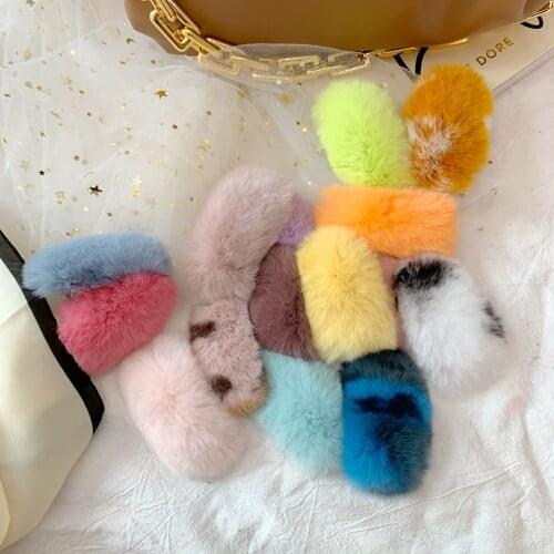 Fashion Hair headwear High Quality Rabbit Hair Clip