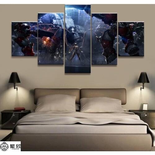 Home Decor Modular Canvas Picture 5 Piece Kerrigan StarCraft Game Painting Poster Wall For Home Art Canvas Painting Wholesale