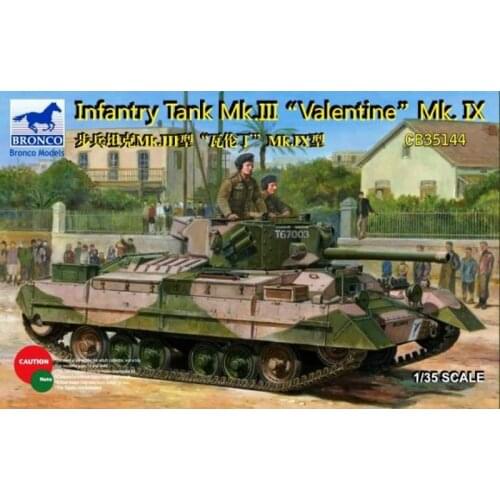 BRONCO CB35144 1/35 Infantry Tank MK.III Valentine Mk.IX - Scale Model Kit
