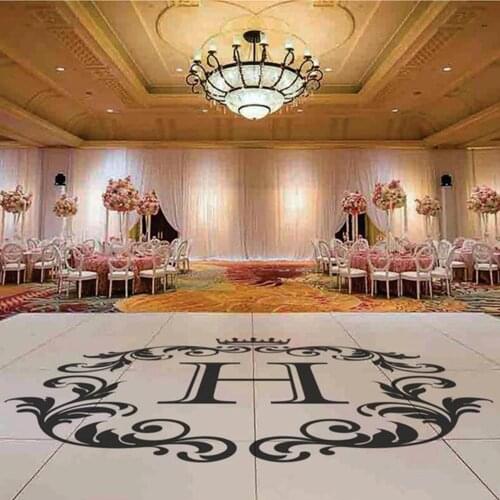 Makeyes Wedding Dance Decals Stickers Custom Initial Art Design Party Floor Decor Wedding Sticker Art Decoration Decals Q276