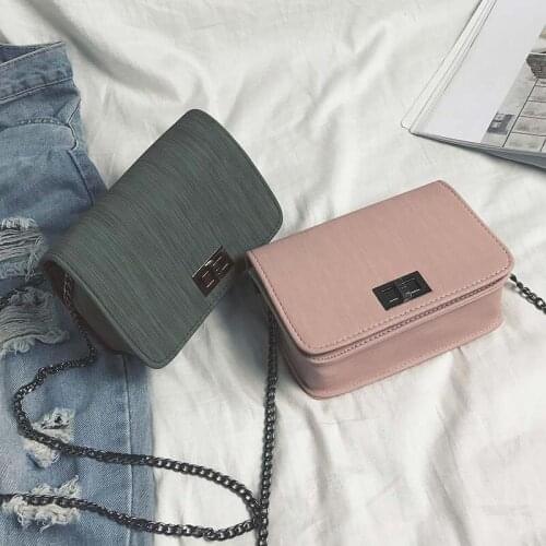 New Small Square Bag Women Designer Handbag 2021 High-Quality Pu Leather Chain Mobile Phone Shoulder Bags Fashion Simple Gift