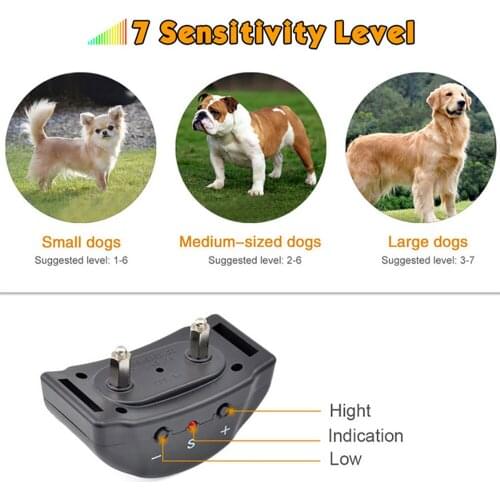 New Pet Dog Anti Bark No Barking Remote Electric Shock Vibration Remote Pet Dog Puppy Training Collar Tool Pet Supplies Hot Sale