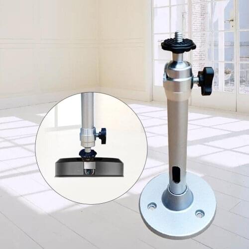 Aluminum Alloy Ceiling Projector Mount 360 Degree Rotation Height Adjustable Rotation Projector Bracket For Home Office