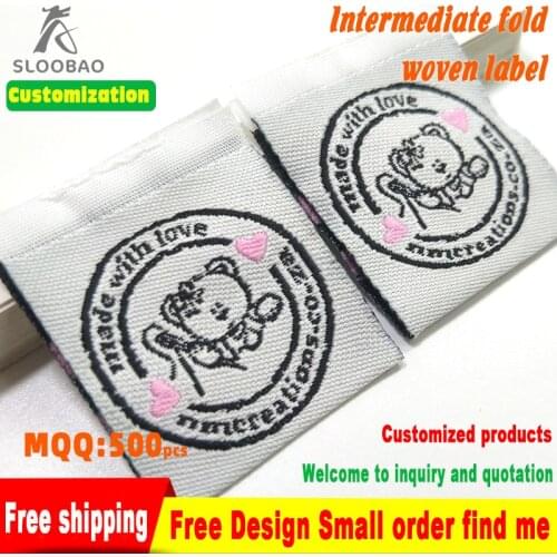 BidsMadeGarmentAccessoriesWovenLabelKamFace ClothingsewingNeckWithPersonalizedNameTagsBrandLogoGift