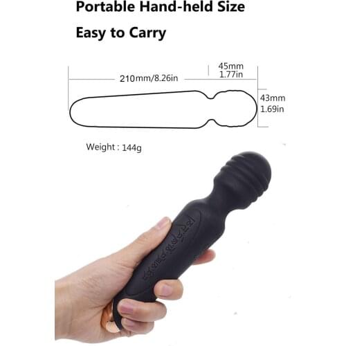 Silicone AV Wand Vibrator Tibetan Sex Toys For Adults Vibrating G Spot Female Masturbator Body Massage Clitoris Stimulate