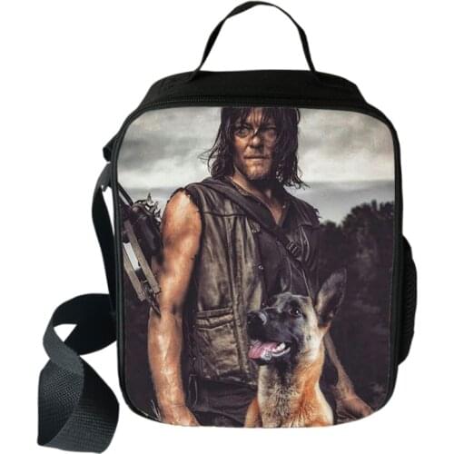 The Walking Dead Cooler Lunch Bag Cartoon Girls Portable Thermal Food Picnic Bags for School Kids Boys Box Tote
