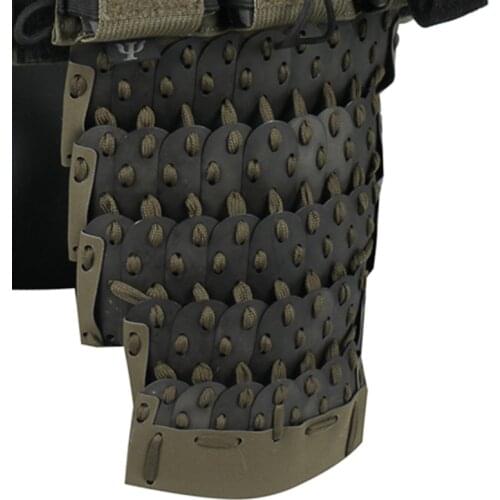 Chinese Style Tactical Gear Non-Slip Armored Crotch Protector Outdoors Tactics Accessories - RG Black (Without Vest)