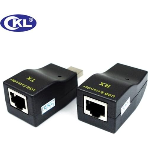 CKL USB Extender Over CAT5/CAT5E/CAT6 STP Cable for USB Signal Extension Up To 50M/100M Support WINDOWS 98SE/ME/2000/XP LINUX