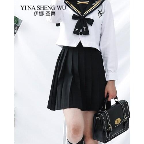 School Girl Cosplay JK Sailor Uniform Women Performance Short Skirt Long Sleeve Japanese Style Uniforms Anime Pure and Lovely