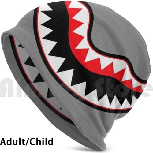 Flying Tiger Smile Beanies Knit Hat Hip Hop Shark Mouth Flying Tigers
