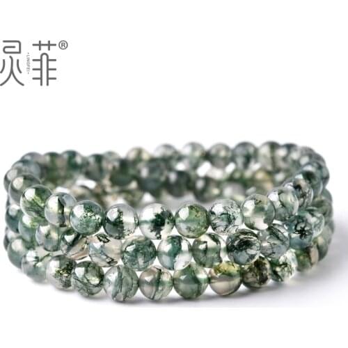 Natural ocean grass agate beads bracelets for women bracelet jade bangle gemstone bracelet