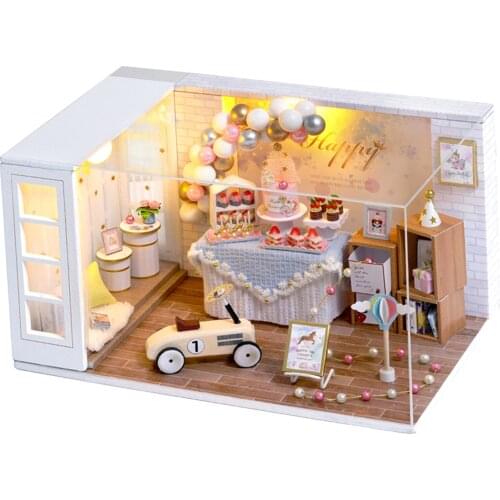 1:24th Dollhouse Miniature with Furniture DIY Dollhouse Kit Creative Room Toys
