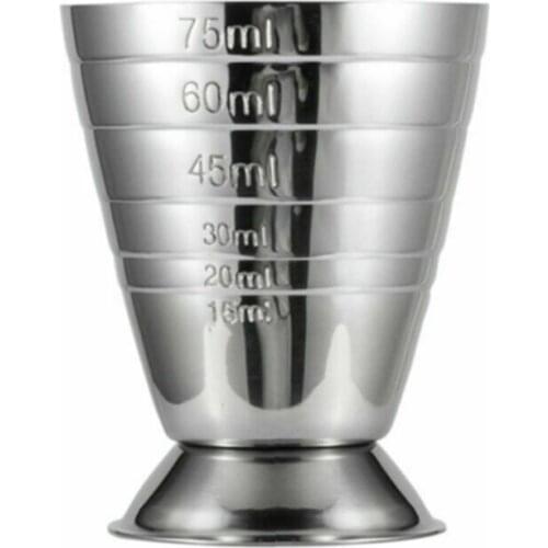 1pc 75ml Stainless Steel Measure Cup Drink Alcohol Bartending Wine Tools Bar Cafe Liquid Measure Jug Cup Container
