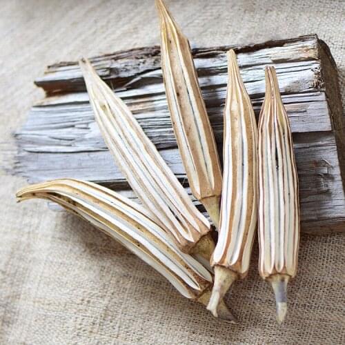 10pcs/12-20cm,Natural color Dried Gombo Okras,Real Flower material for wedding home decoration accessories,DIY arrange flowers