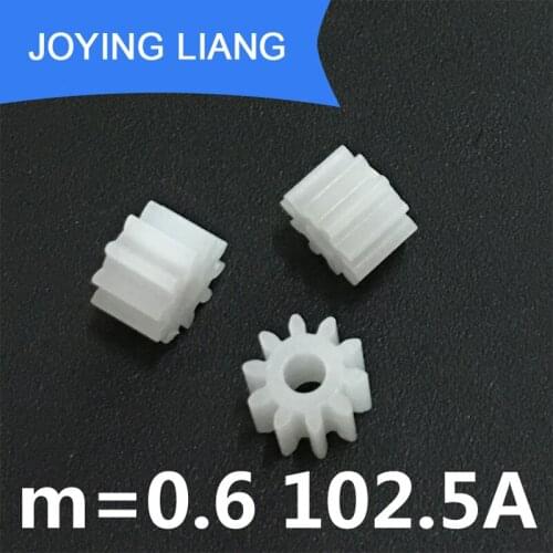 102.5A 0.6M GEARS 10 Teeth 2.5MM Tight Fitting Modulus 0.6 Plastic Gear DIY Model Toy Accessories 5000pcs/lot