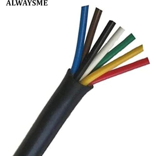 ALWAYSME 14 Gauge 7 Way Conductor Wire Trailer Cable Cord