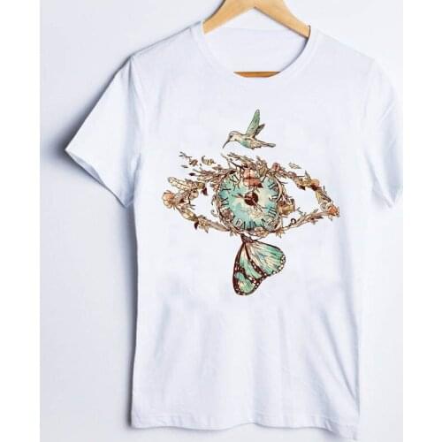 Tees for Women Print Leopard Butterfly 90s Style Spring Vintage Fashion Ladies Clothes Lady Tops Clothing Female T T-Shirt