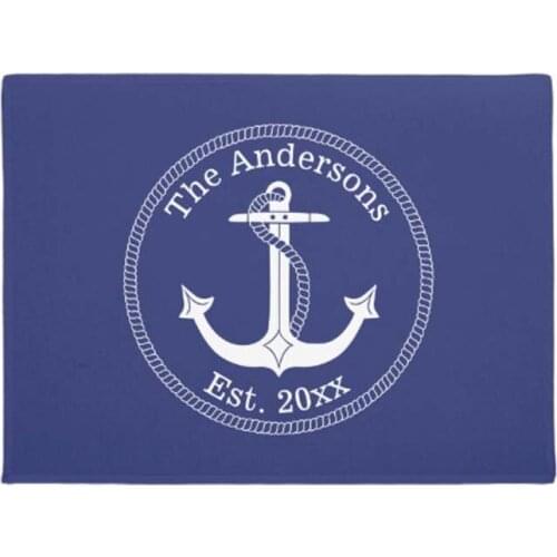 Personalized Customized Family Name Doormat Home Decoration Entry Non-slip Door Mat Rubber Washable Floor Carpet